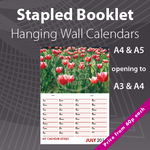 Stapled Booklet Calendar Printing